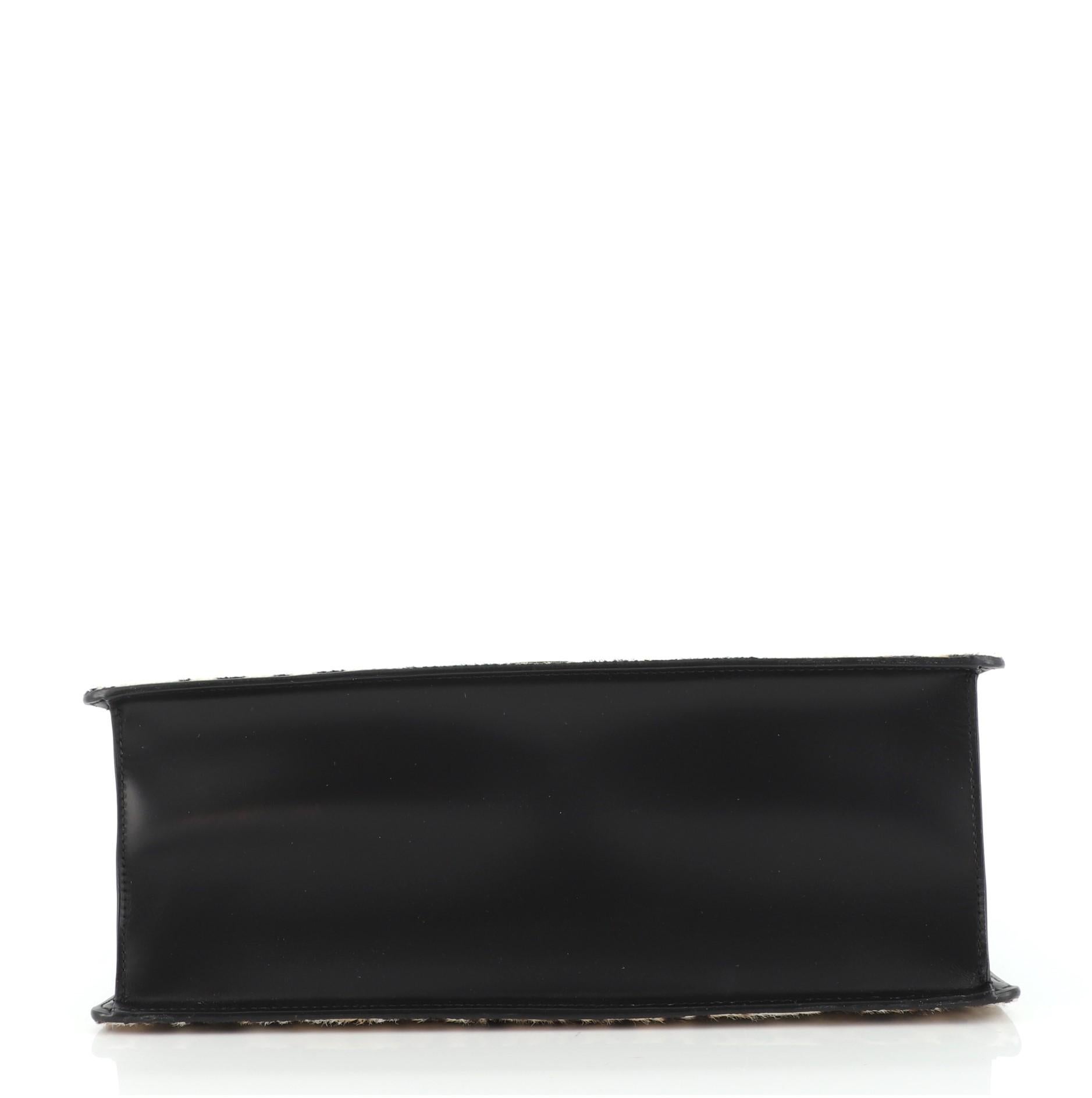 Gucci Sylvie Top Handle Bag Printed Calf Hair Medium In Good Condition In NY, NY