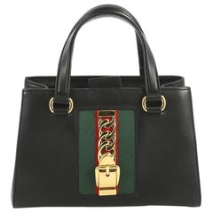 Gucci Sylvie Top Handle Tote Leather Medium 