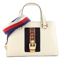 Gucci Sylvie Top Handle Tote Leather Medium