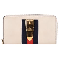 Gucci Sylvie Web Stripe Leather Wallet