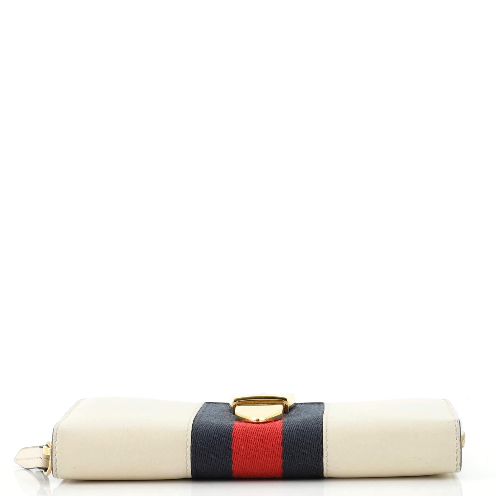 Gucci Sylvie Zip Around Wallet Leather 1
