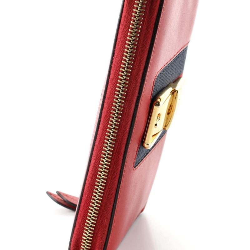Gucci Sylvie Zip Around Wallet Leather 1
