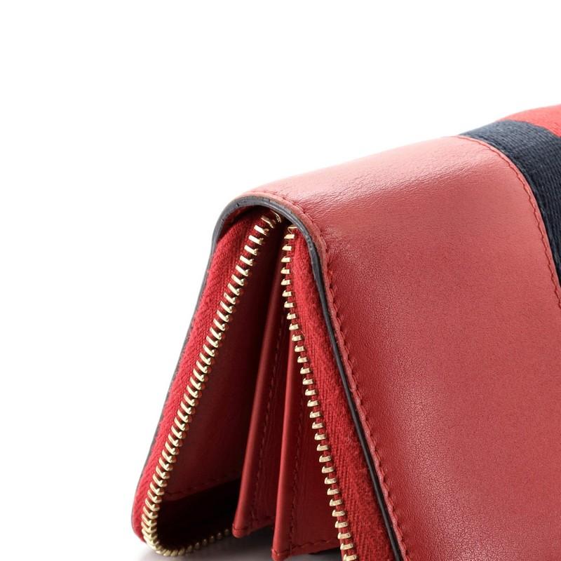Gucci Sylvie Zip Around Wallet Leather 3