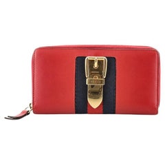 Gucci Sylvie Zip Around Wallet Leather