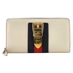 Gucci Sylvie Zip Around Wallet Leather