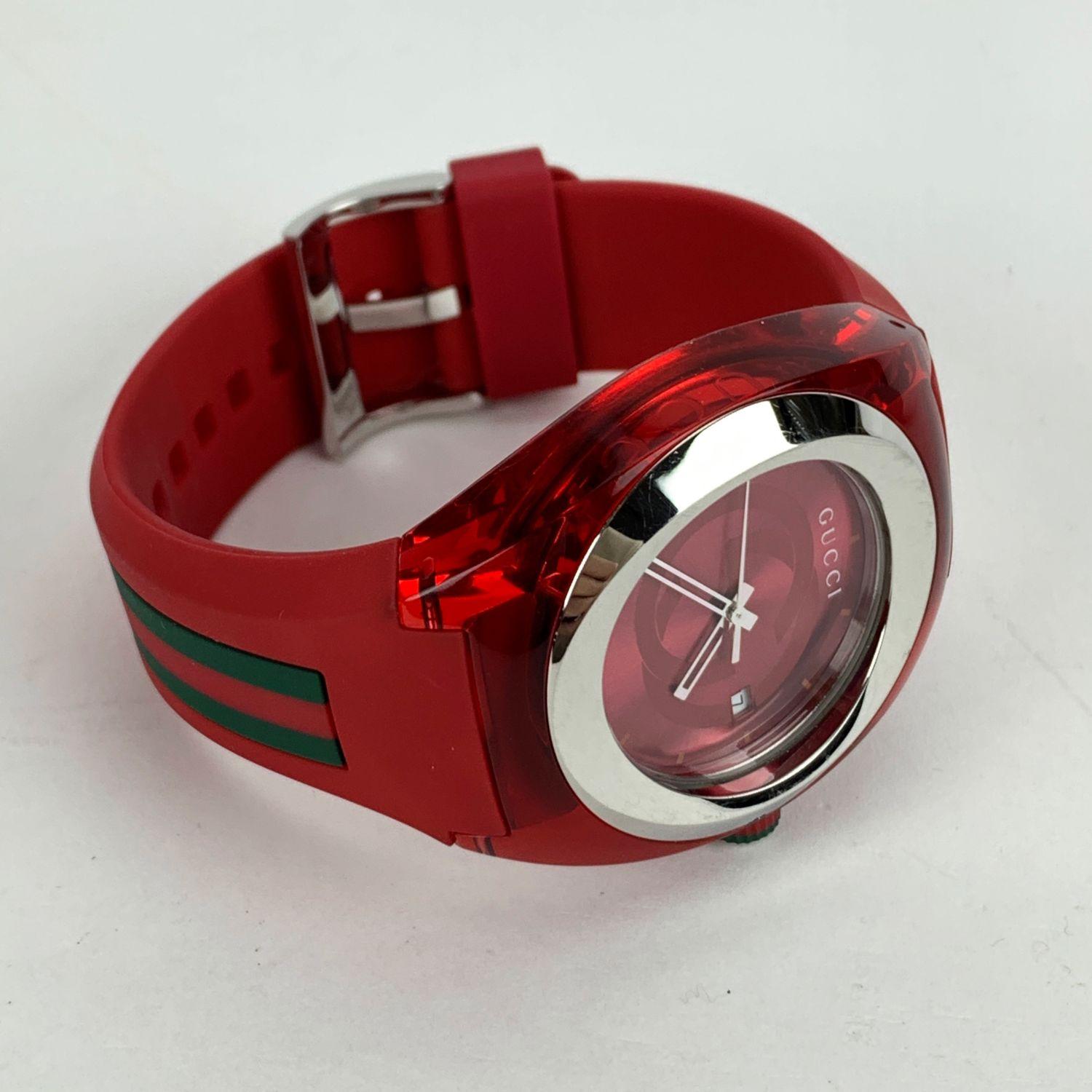 Gucci sync watch clearance red