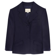 Gucci Tailored Jacket With 'GG' Button Cuffs