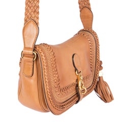 GUCCI tan beige leather LIMITED EDITION MARRAKECH MESSENGER Shoulder Bag