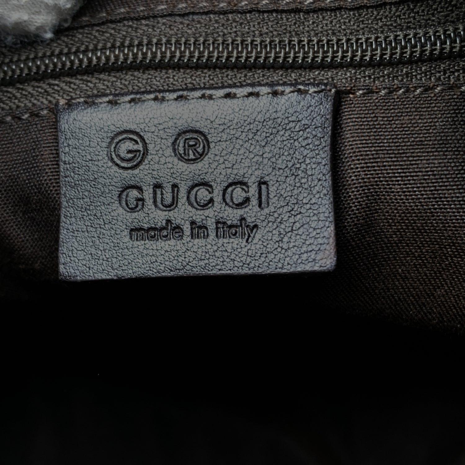 Gucci Tan Beige Monogram Suede Hobo Shoulder Bag 2