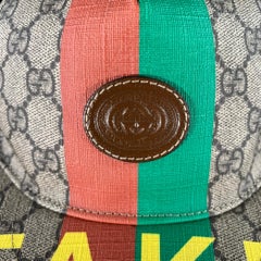 GUCCI Tan Black Monogram Polyester Blend Hats