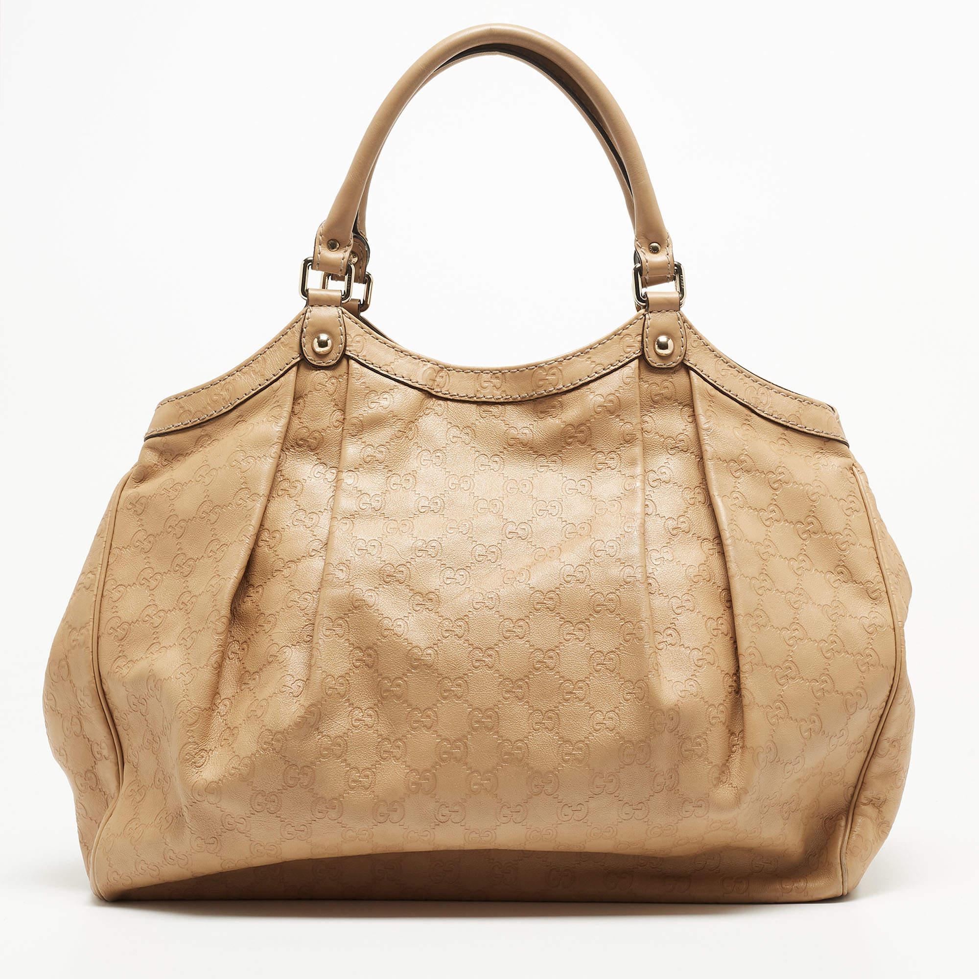 Gucci Tan Guccissima Leather Large Sukey Tote 12