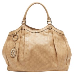 Gucci Tan Guccissima Leather Large Sukey Tote