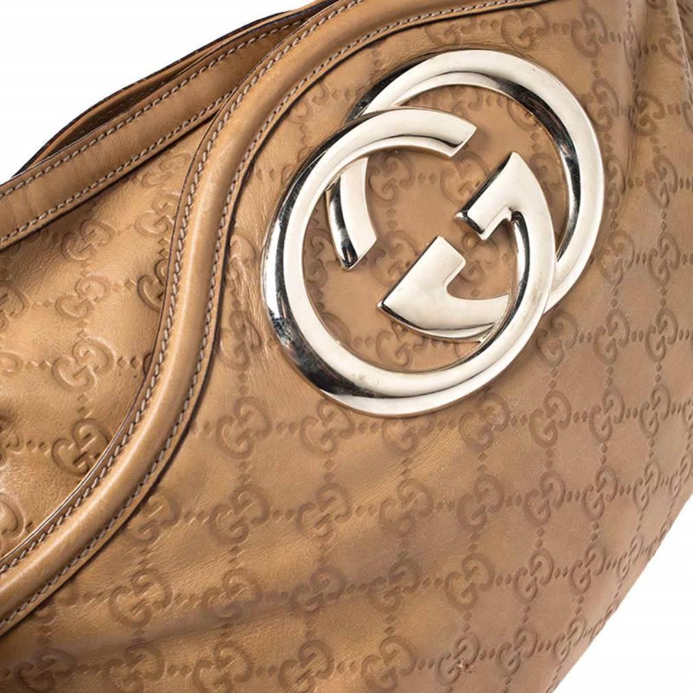 Gucci Tan Guccissima Leather Medium Britt Shoulder Bag 3