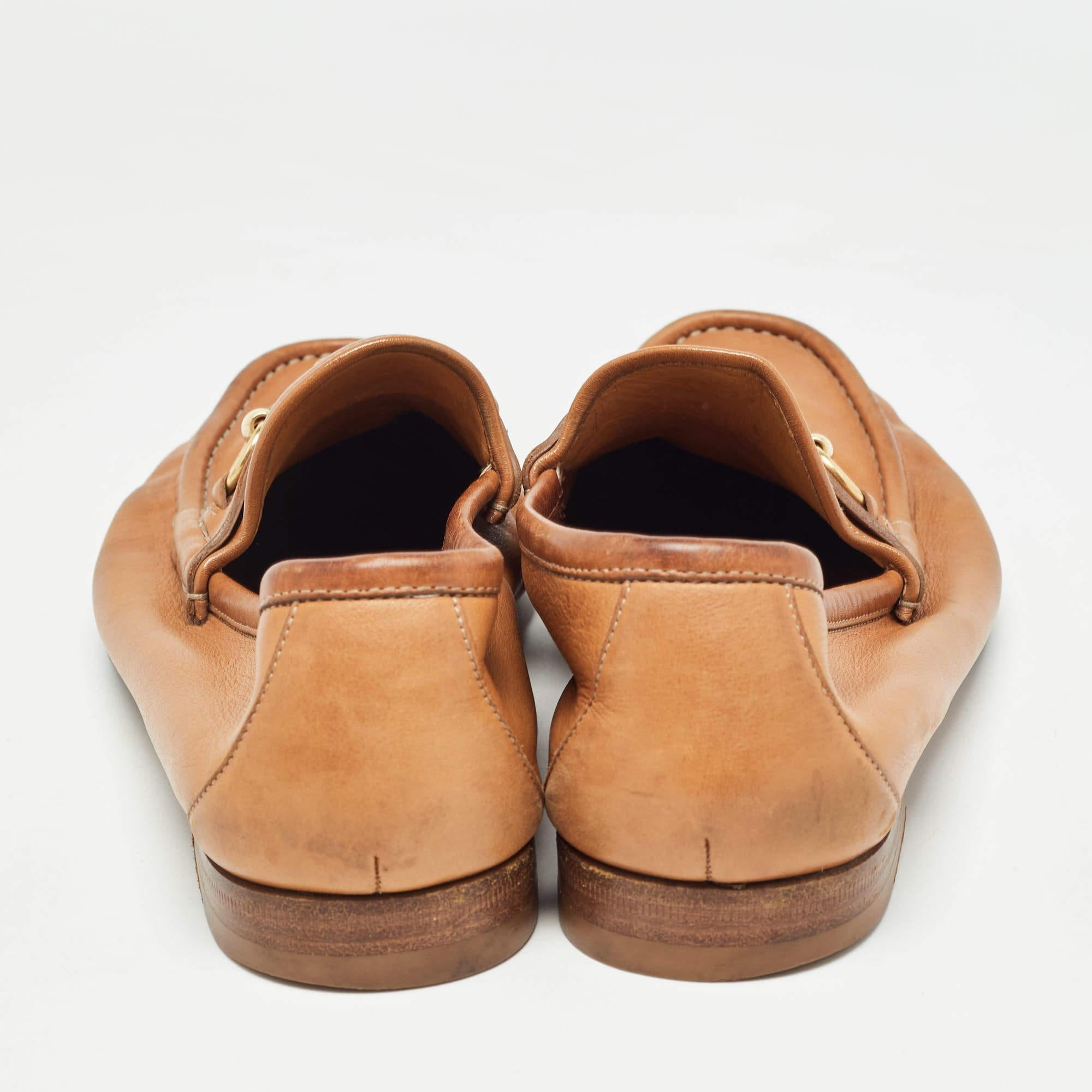Gucci Mocassins à maille en cuir Tan Taille 42 Pour hommes en vente