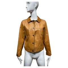 Gucci Tan Leather Jacket 