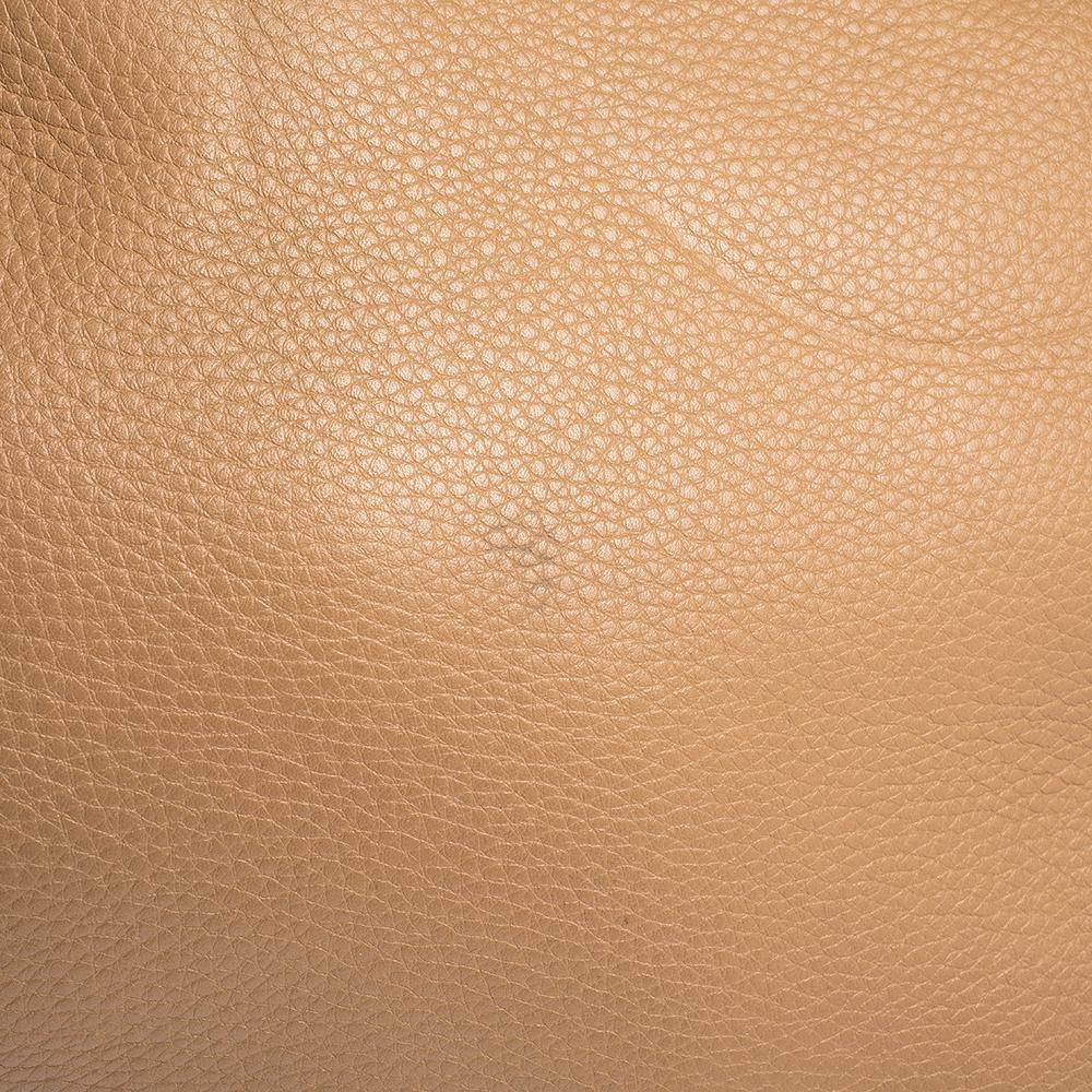 Gucci Tan Leather Medium Bamboo Daily Top Handle Bag 1