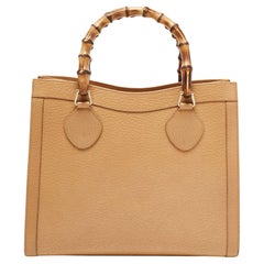 Gucci Tan Leather Medium Diana Tote