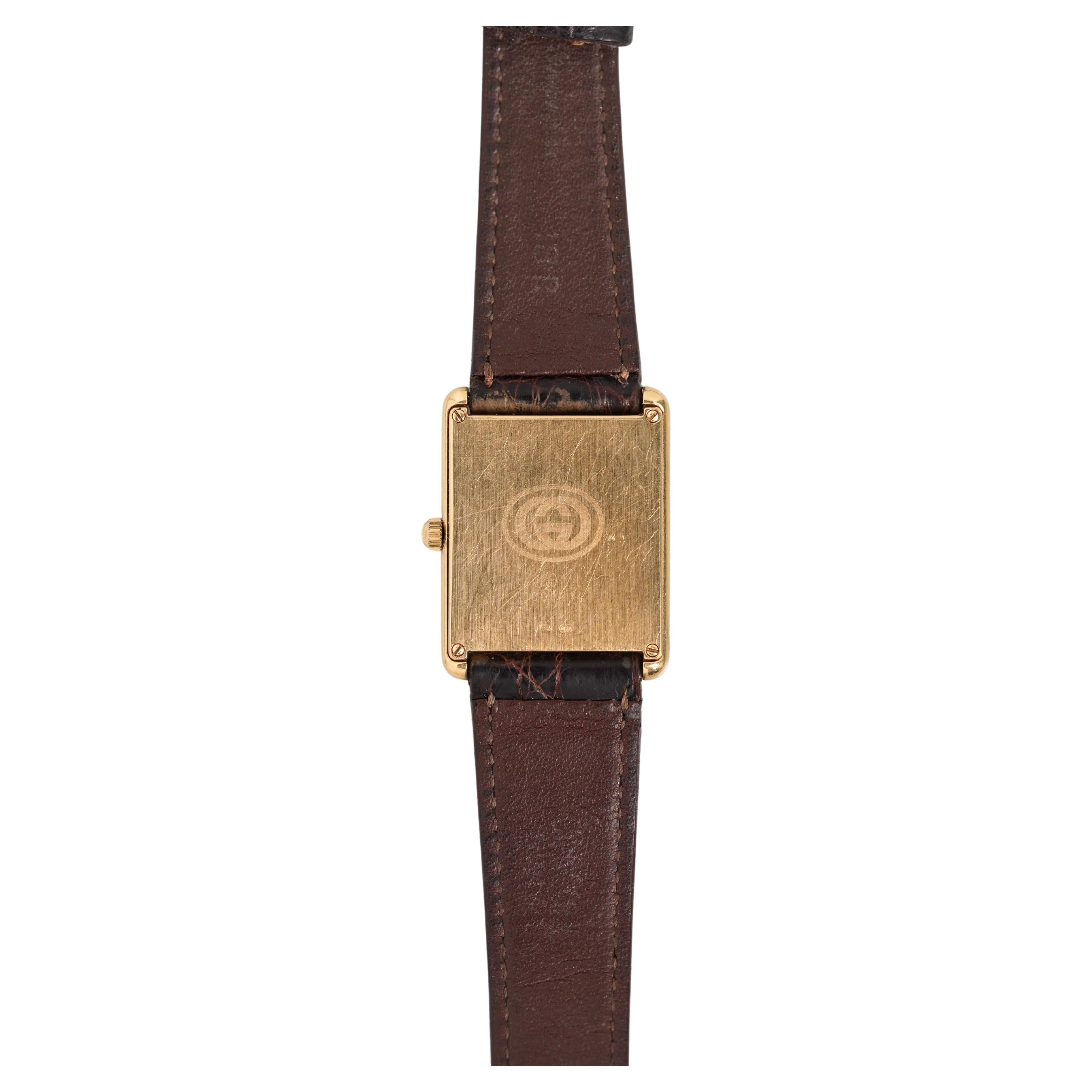 Gucci Tank Watch in 18K Yellow Gold, 1970–80s