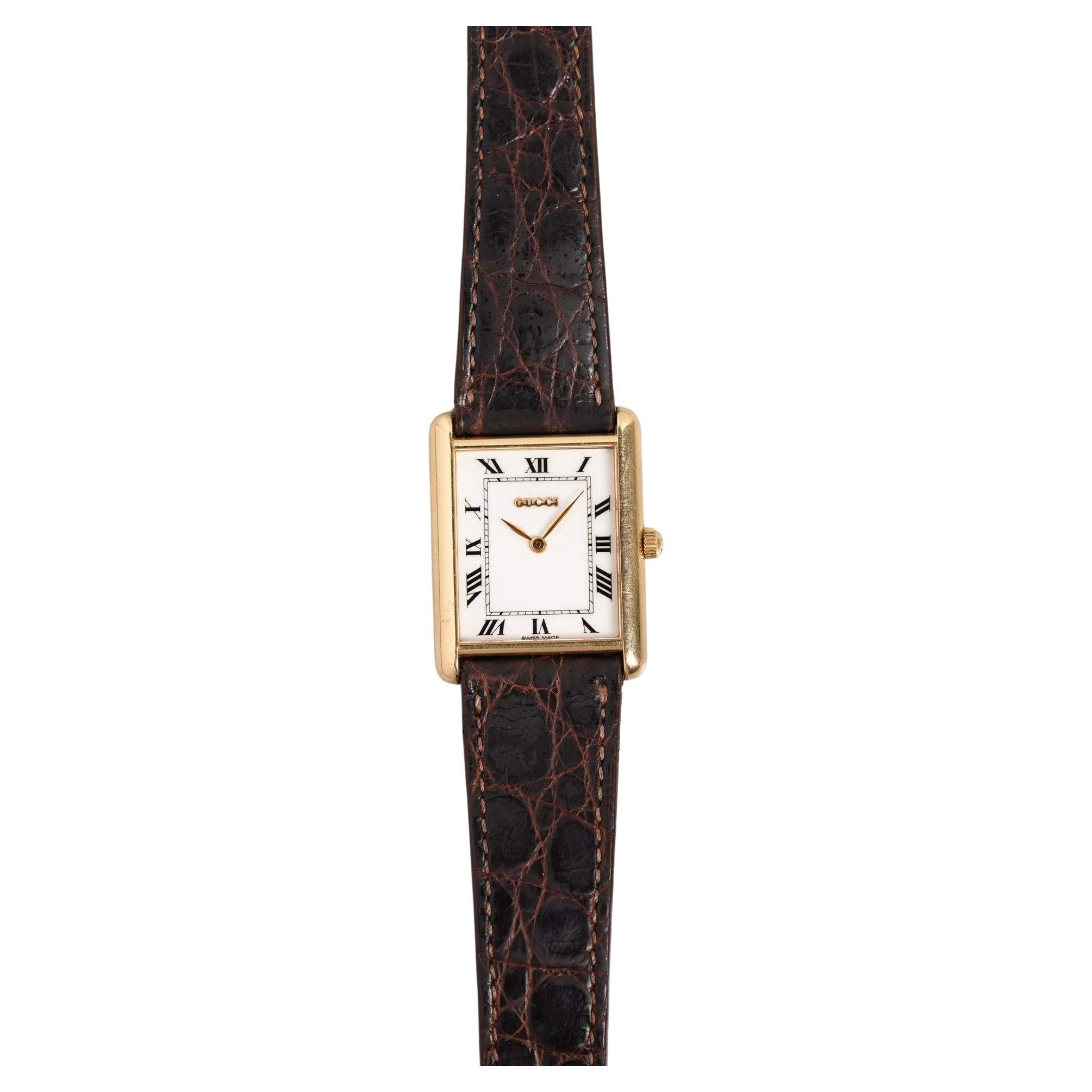 Gucci Tankuhr aus 18K Gelbgold, 1970-80er Jahre