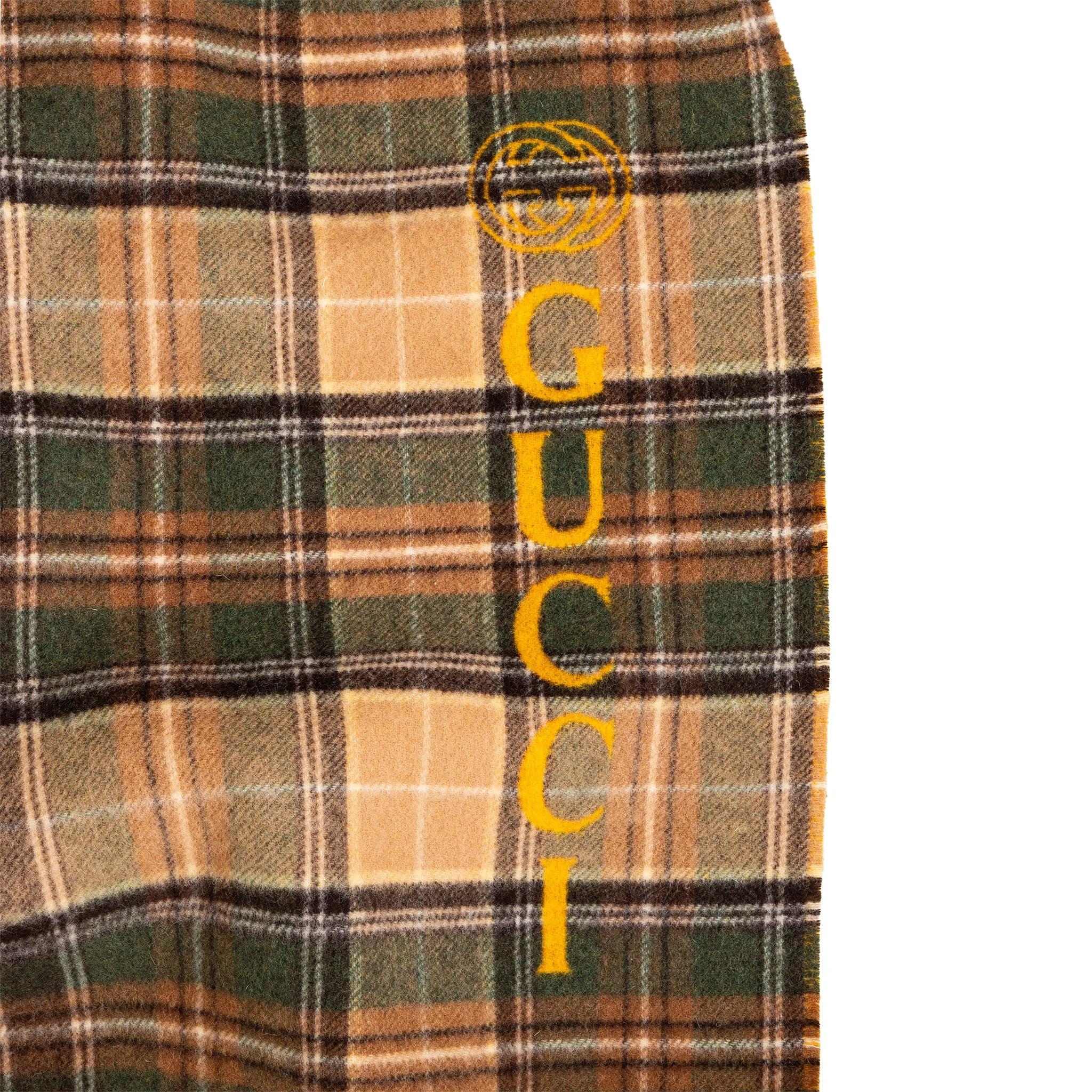 Marrone Poncho in tartan di Gucci - Anni '20 in vendita