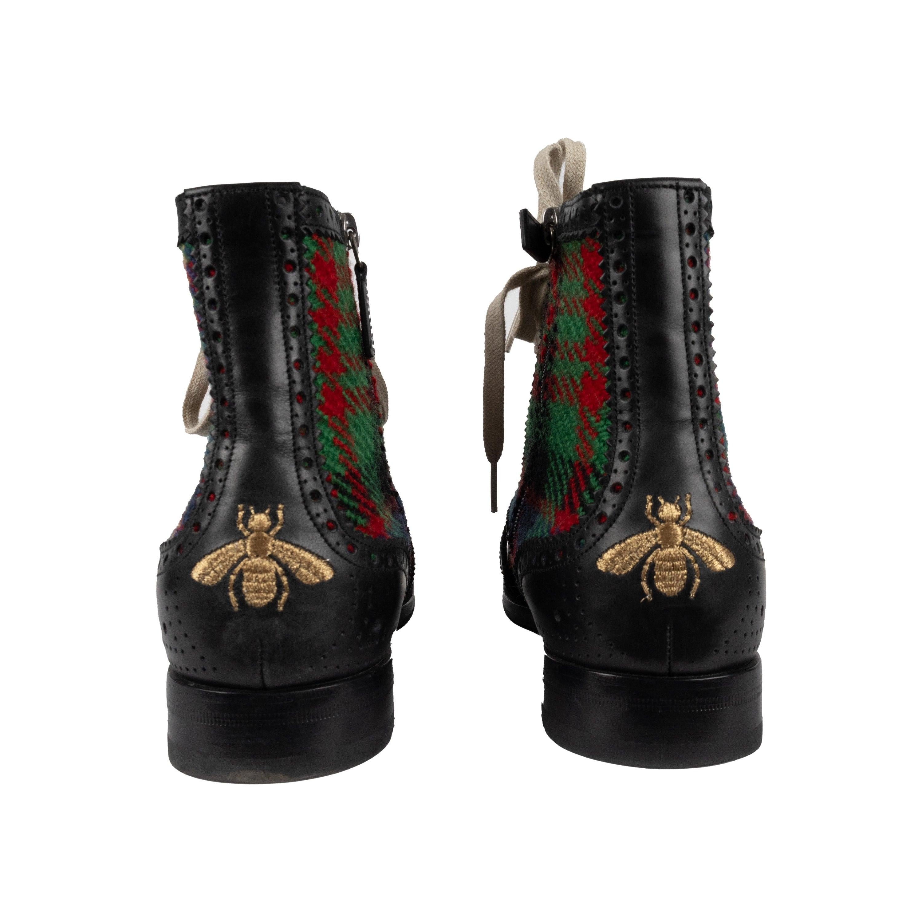 Botines Gucci Tartan Queercore Brogue - '10s en Bueno estado para la venta en Milano, IT
