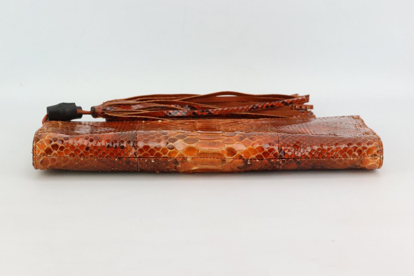 gucci snakeskin clutch