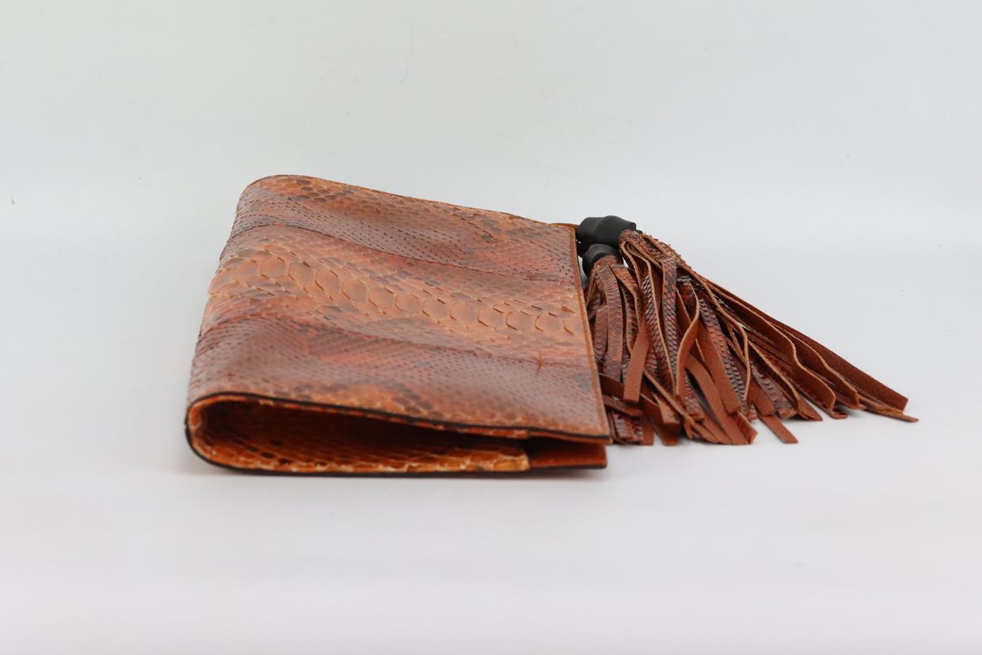 gucci python clutch