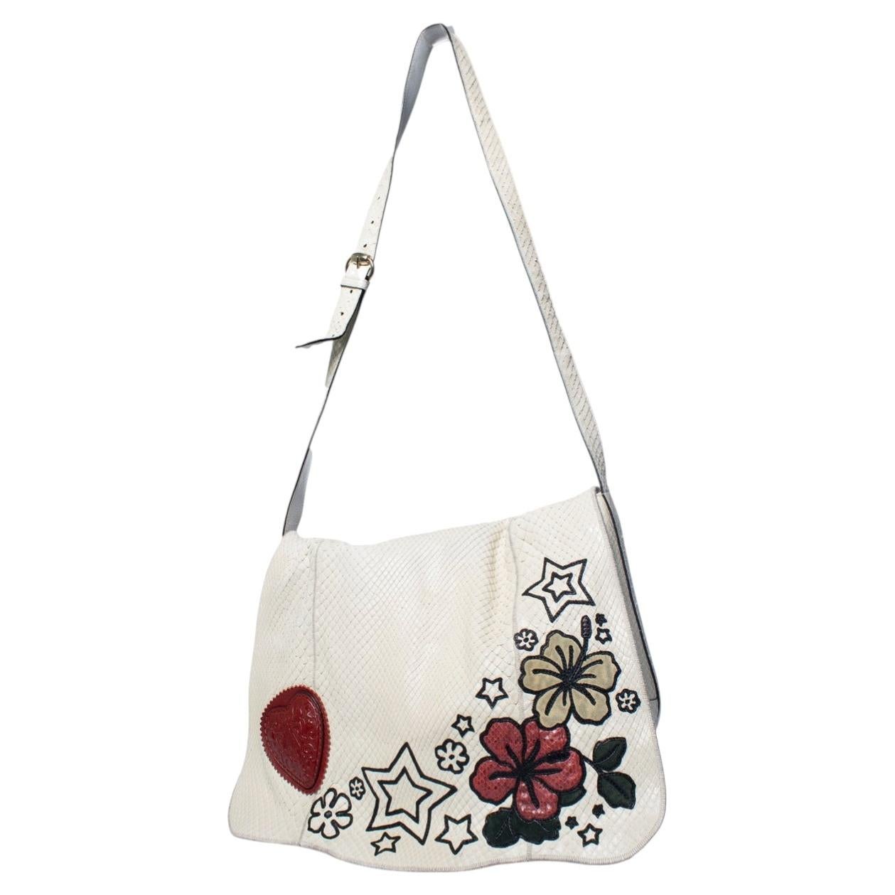 Gucci, Tattoo Tribeca Python Messenger Bag - image 1