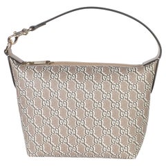 Gucci Taupe GG Shadow Monogram Canvas Super Mini Ophidia Shoulder Bag