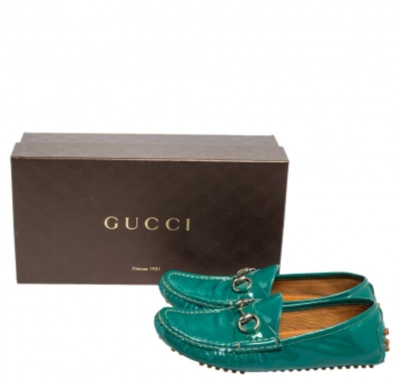 Donna Gucci Greene & Greene, mocassini in pelle con morsetto Taglia 36 in vendita