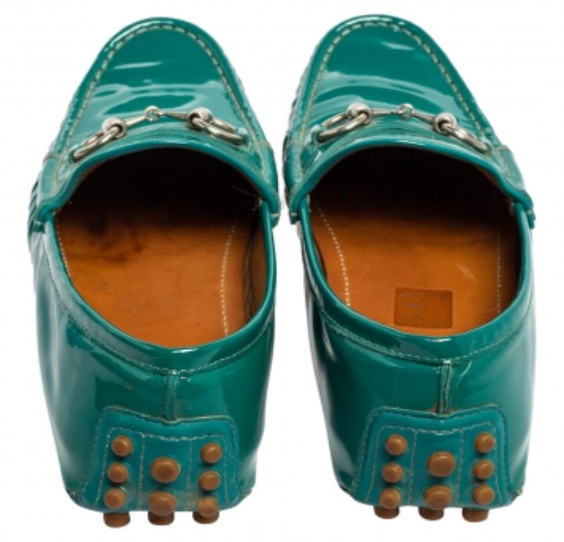 Gucci Greene & Greene, mocassini in pelle con morsetto Taglia 36 in vendita 3