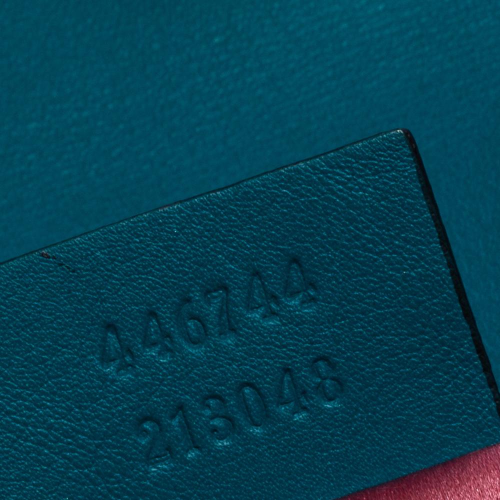 Gucci Teal Matelasse Samt Mini GG Marmont Umhängetasche 4