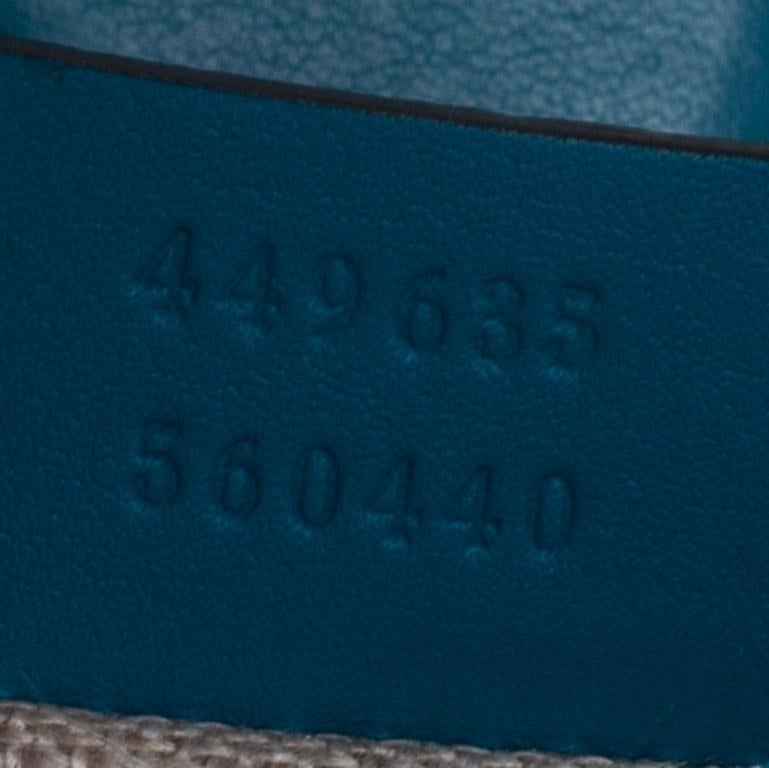 Gucci Teal Microguccissima Leather Medium Emily Chain Shoulder Bag 4