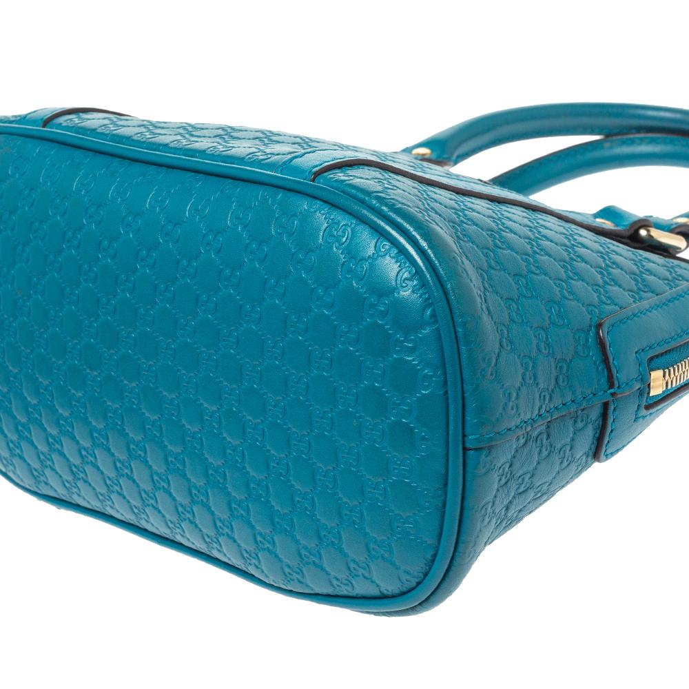Gucci Teal Microguccissima Leather Mini Nice Dome Bag 2