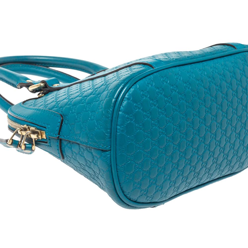 Gucci Teal Microguccissima Leather Mini Nice Dome Bag 3
