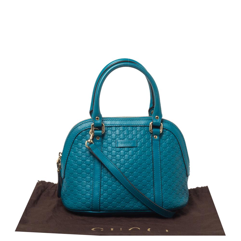 Gucci Teal Microguccissima Leather Mini Nice Dome Bag 5