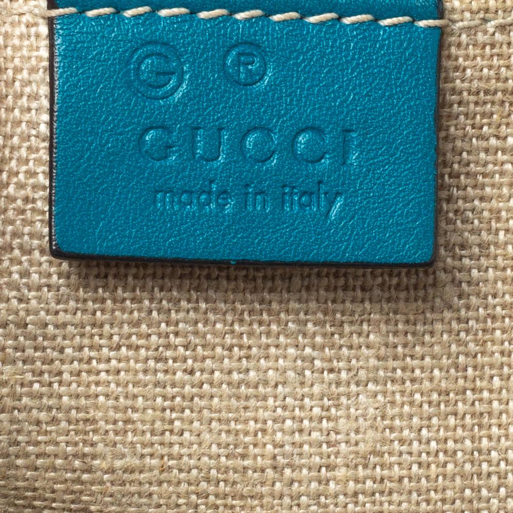 Women's Gucci Teal Microguccissima Leather Mini Nice Dome Bag