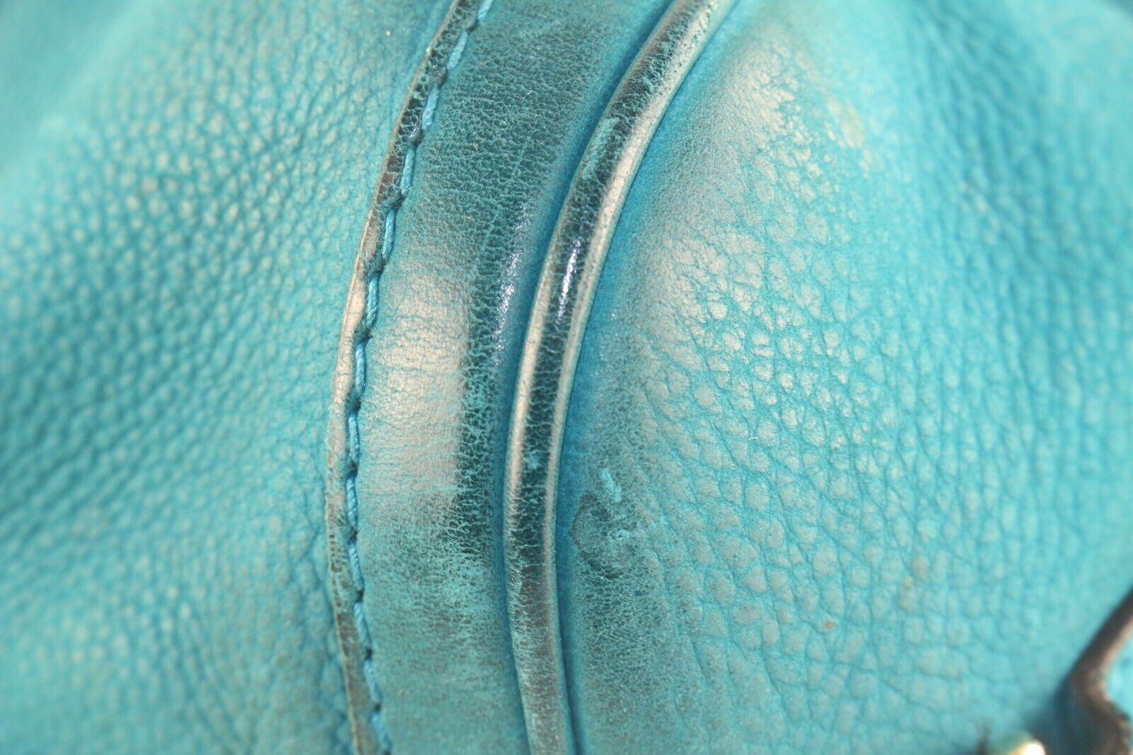 GUCCI Teal Nubuck Leather Boston Bag Joy 6GG1026K For Sale 1