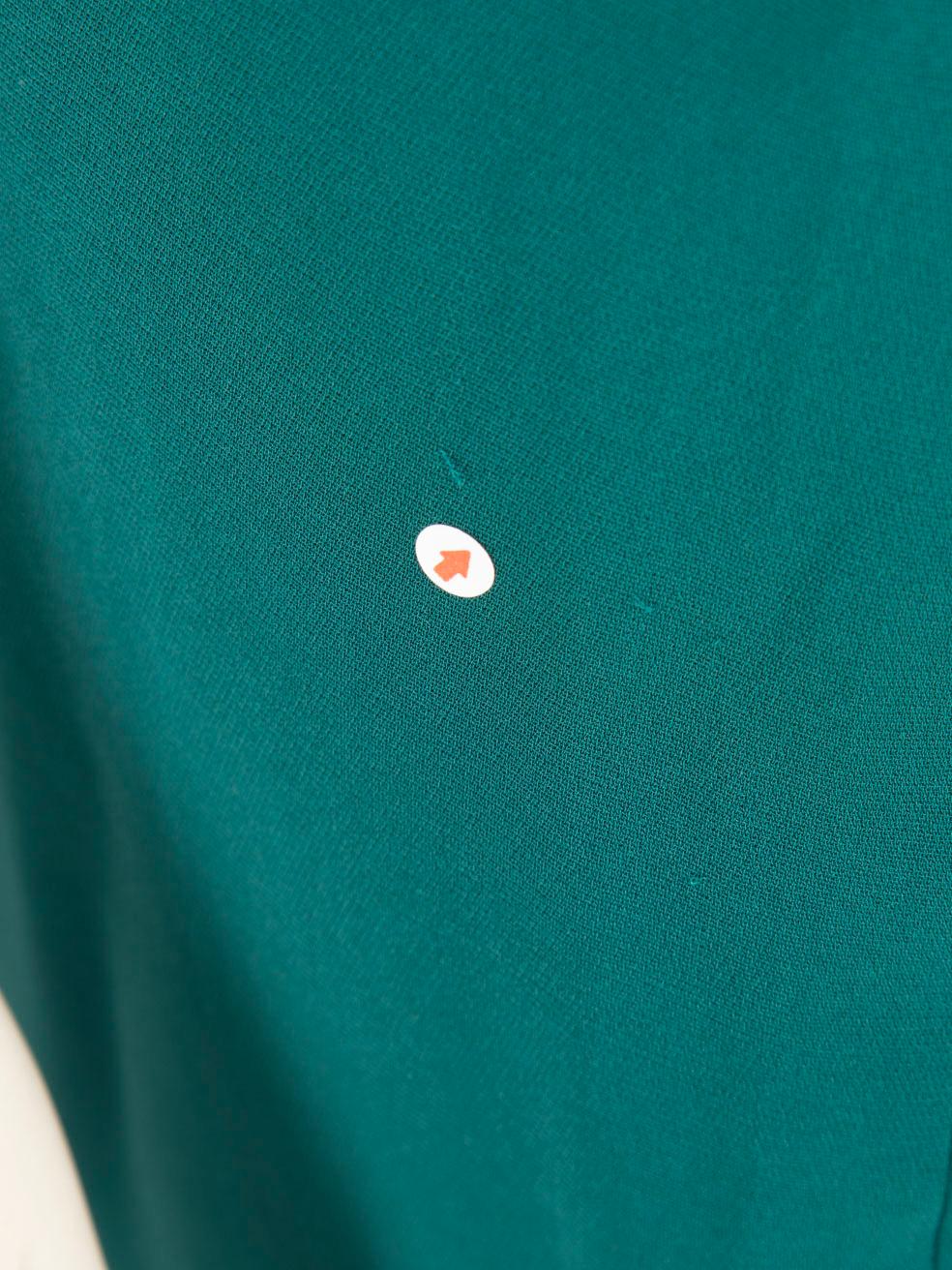 Gucci Gonna al ginocchio in seta verde acqua con dettaglio pieghe taglia XS in vendita 2