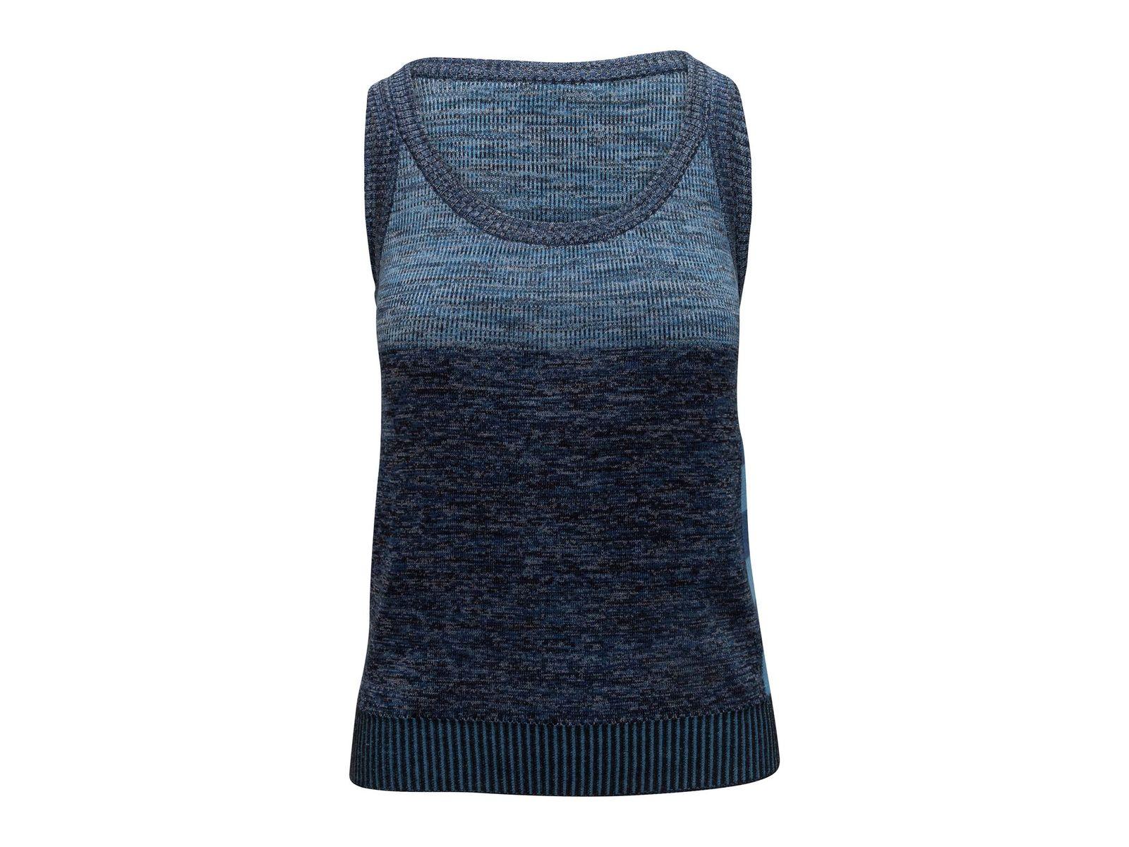 Black Gucci Teal Sleeveless Knit Top