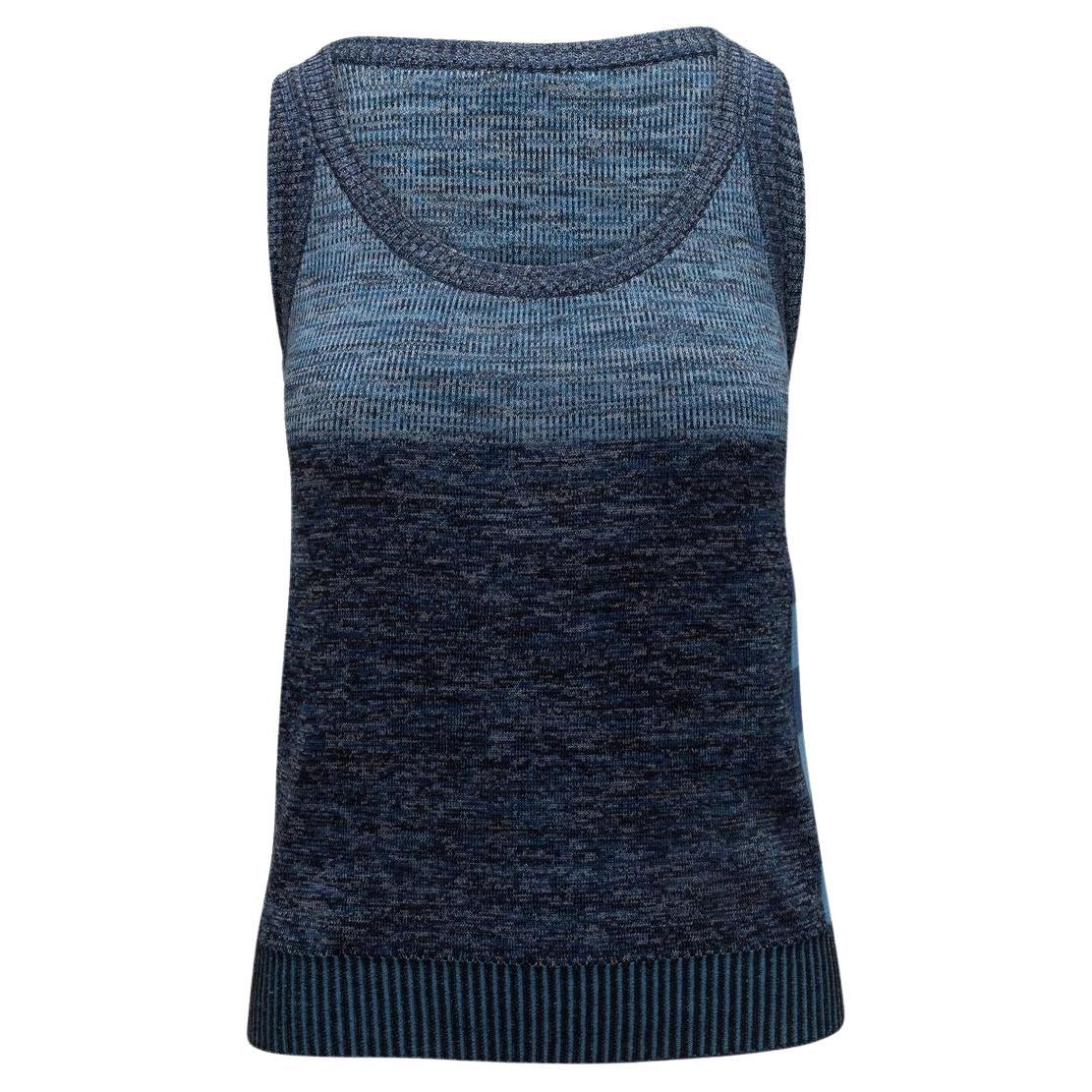 Gucci Teal Sleeveless Knit Top
