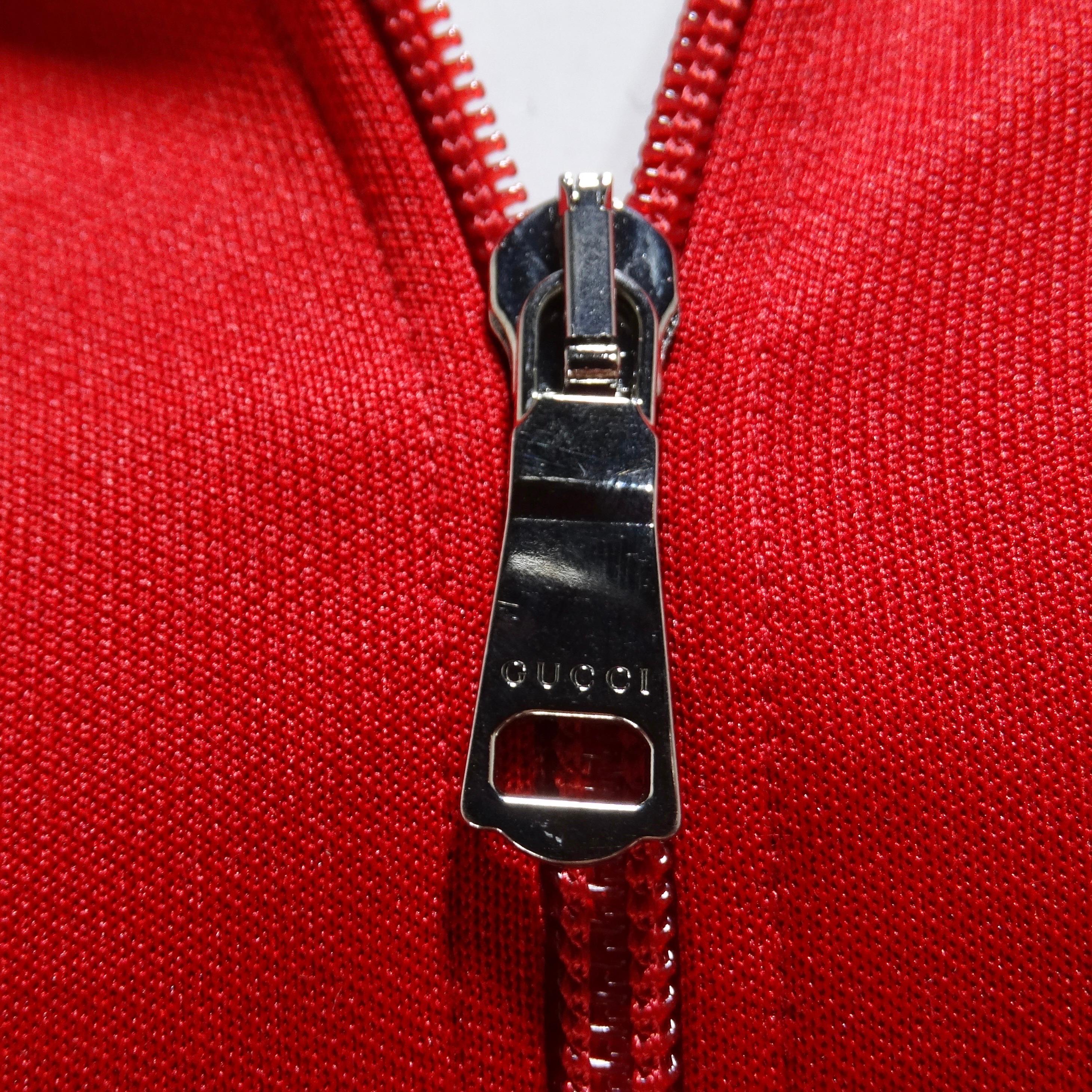 Gucci Technical Jersey Bomber Interlocking 'G' Hooded Jacket 6