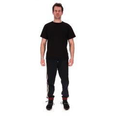 Gucci Technical Jersey Web Stripe Logo Pants