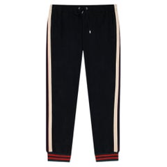 Gucci Technical Jersey Web Stripe Logo Pants