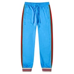Gucci Technical Jersey Web Stripe Track Bottoms
