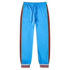  Gucci Technical Jersey Web Stripe Track Bottoms