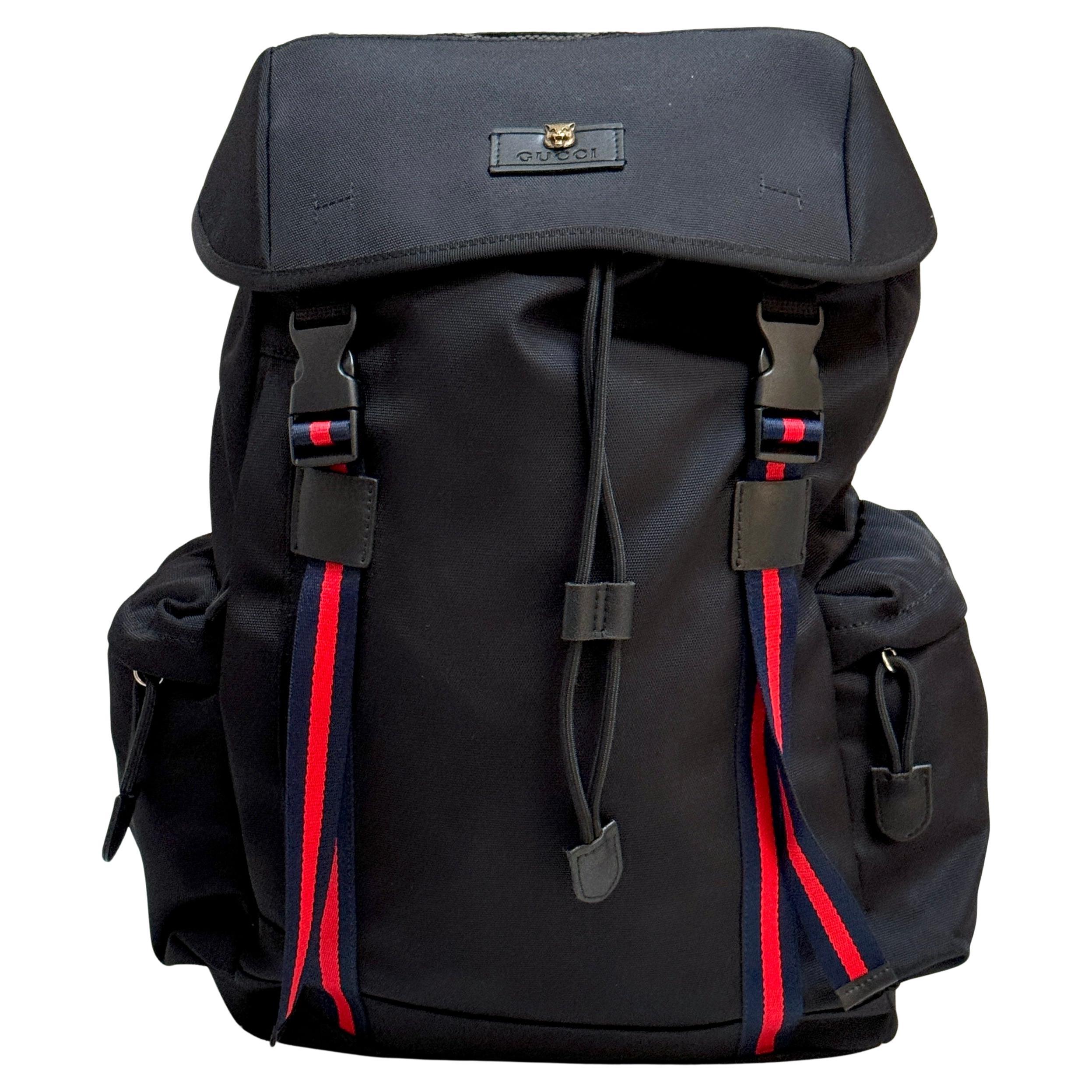 Gucci Techno Canvas Backpack 2000s Now Discontinued For Sale at 1stDibs