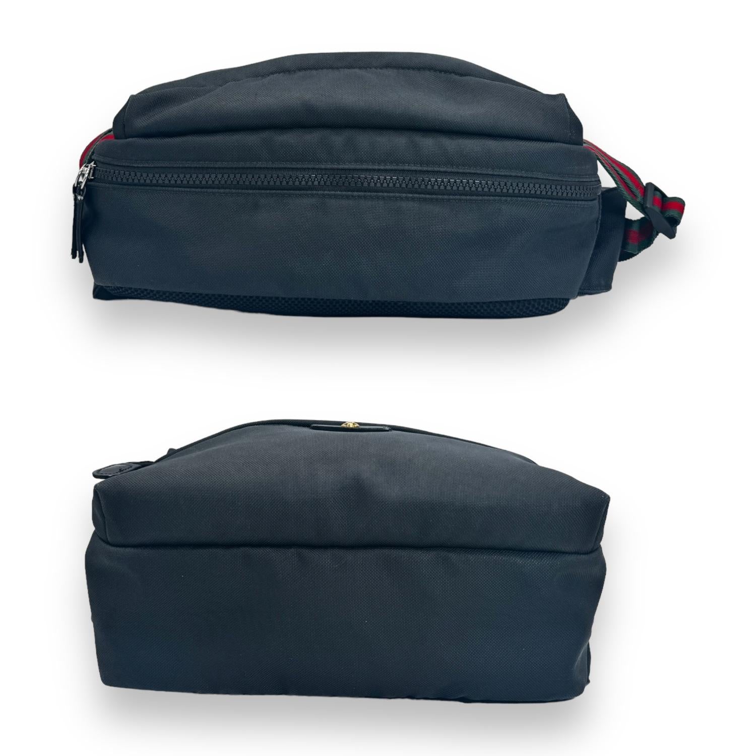 Gucci Techno Canvas Web Belt Bag Black Unisex For Sale 2