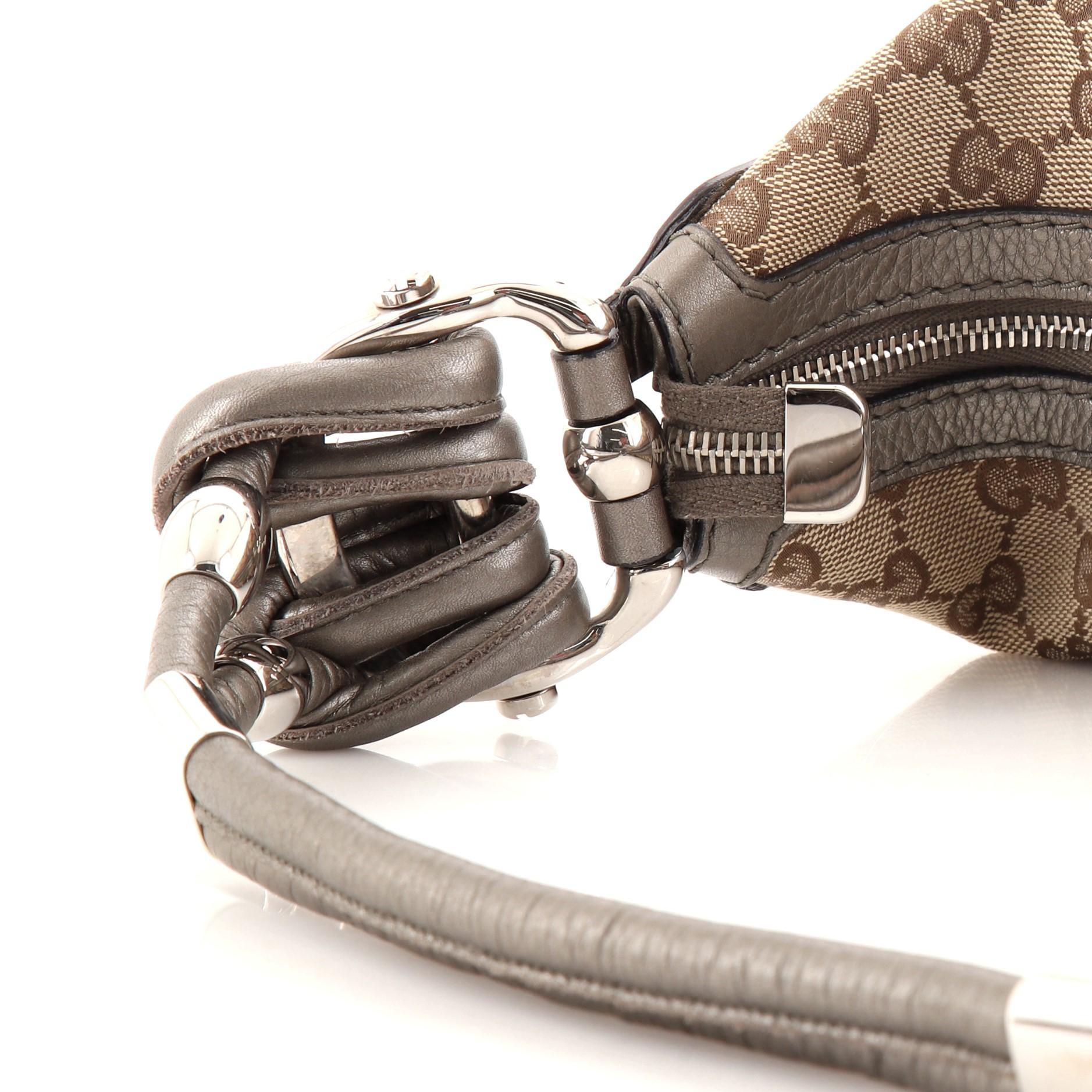 Gucci Techno Horsebit Hobo GG Segeltuch Medium 2
