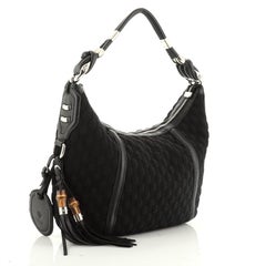 Gucci Techno Horsebit Hobo Guccissima Neoprene Medium